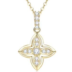 New GRA Certified Moissanite Diamond .925 with 18k Gold Overlay